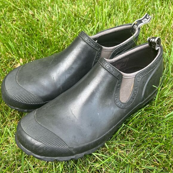 BOGS Women's Rue Black
Rubber Slip On Low Ankle
Rainboots Size US 10 EU 41 - Picture 4 of 13